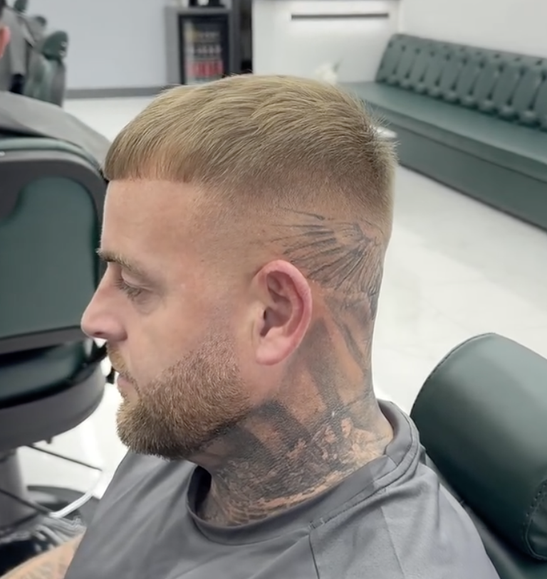 Mid Taper Drop Fade Line Clean Execution View